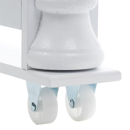 Slim Rolling Can and Spice Racks - White - color: White