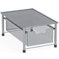 Simple Houseware Stackable Cabinet Basket Drawer Organizer, Silver - color: Silver, size: 1-Tier