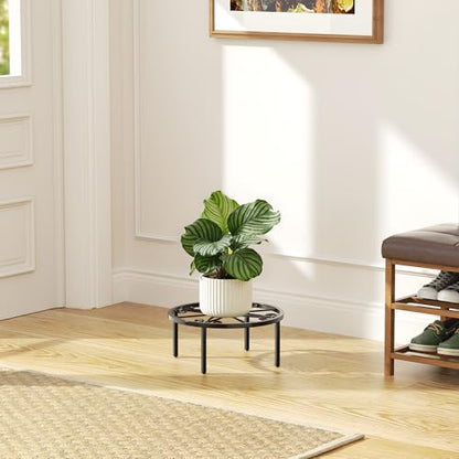 bussdis 10.24IN Short Plant Stand-Heavy Duty Flower Pot Stand, Potted Plant Holder, Anti-rust Metal Plant Pot Shelf for Room Indoor and Outdoor Courtyard, Gardens.