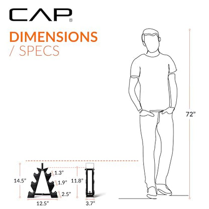 CAP A-Frame Dumbbell Weight Rack - style: holds 5-15lb