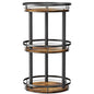 LAMU 10'' Wood Lazy Susan Spice Rack Organizer, 3 Tier Spice Organization for Cabinet, Countertop, Kitchen, Table Top, Pantry, Condiment and Seasoning Rack Organizer - size: 3 Tier 10 in