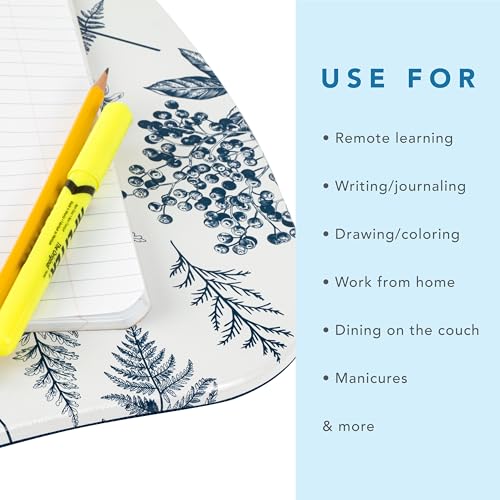 LAPGEAR MyStyle Lap Desk – Blue Garden, Fits 15.6” Laptops - color: Blue Garden