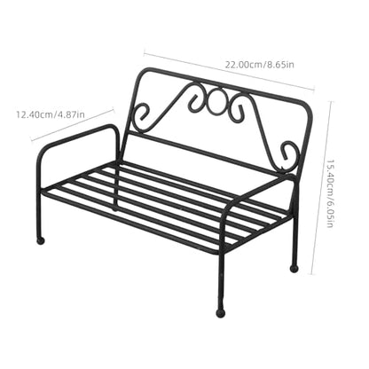 DOITOOL Iron Chair-Shaped Plant Stand, Small Metal Plant Stand, Rustproof Flower Pot Holder for Planter Indoor Outdoor Patio Garden Decor