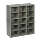ECR4Kids Streamline 15 Cubby Tray Storage Cabinet, 5x3, Classroom Furniture, Grey Wash | Durable birch, GREENGUARD Gold Certified, 15 cubbies to store and organize supplies in a classroom, office, home playroom - color: Grey