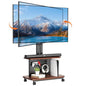 Mobile TV Cart on Wheels,Height Adjustable Rolling TV Stand for 32-85 inch TVs,with 5-Level Lift,35° Swivel,Portable Media Cart for Office,Outdoor - style: Style 3