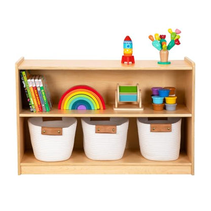 OOOK Montessori Shelf, Toy Organizers and Storage, 2-Tier Toddler Bookshelf Suitable for Classroom, Kindergarten, Kids Room, Playroom and Daycare Center - size: Montessori 2-Tier Toddler Bookshelf