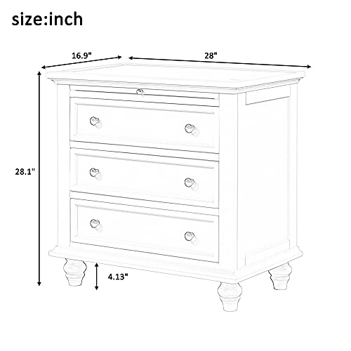 Modern Storage Wood Cabinet with 3-Drawer, Sofa Table Console Table End Table with Pull Out Tray, Accent Table Furniture for Entryway Living Room,Fully Assembly Bedside Table (Black) - color: Black