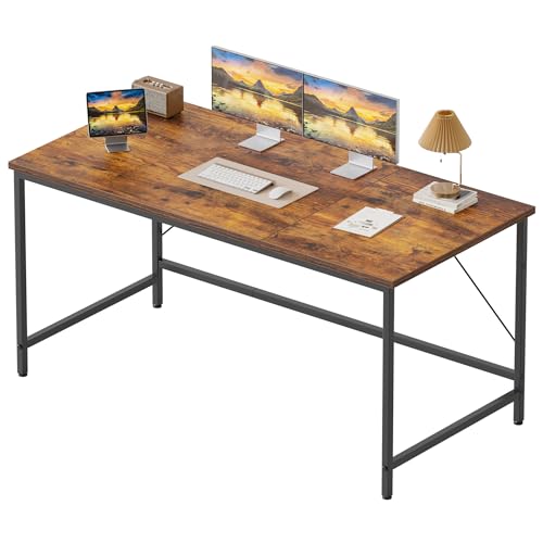 Mericonia 48 inch Computer Desk, Gaming Desk for Small Spaces, Modern Simple Style Table for Home Office, Study Student Writing Table - color: Rustic Brown, size: 48"x19.7"
