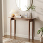 AQIMUELE Wood Console Table Walnut Entryway Table, Thin Console Table, Sofa Tables for Living Room (39.4'') - color: Walnut, size: 39.4"W x 11.8"D x 29.9"H