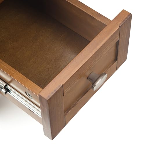 SIMPLIHOME Warm Shaker Solid Wood 14 inch Wide Transitional-Style Narrow Side Tables in Light Golden Brown for the Living Room and Bedroom (Set of 2) - color: Light Golden Brown, size: 14 inch, style: End Table (Set of 2)