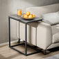 Pipishell C Shaped End Table 27 Inches High, Side Table for Couch Slide Under, Sofa Side Table for Living Room, Grey - color: Grey