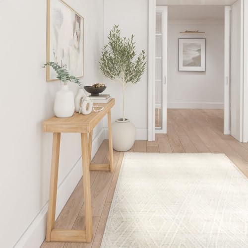 Plank+Beam Classic Console Table, 46 Inch, Blonde | Non-Toxic Finishes, Versatile Design, Elegant Details, Easy Assembly, Quick Setup, Solid Wood - color: Blonde, size: 46" Console Table
