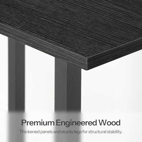 HOOBRO Small End Table with Charging Station, Narrow Side Table with USB Port and Outlets, Skinny Sofa Table, Slim Nightstand, Living Room, Bedroom, Black BK240UBZ01 - color: Black, size: 7.9"L x 15.7"W x 22.6"H