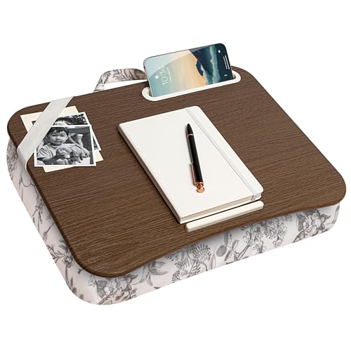 LAPGEAR Designer Lap Desk – Hummingbird Toile, Fits 15.6” Laptops - color: Hummingbird Toile, size: Single Lap Desk