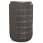 HomeStock Metal Side Table, Industrial Modern End Table, 15 Wide Graphite Finish