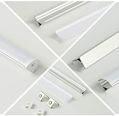 Cefrank V Shape Cabinet Lights, Warm White 4X 12 Inches V-Shape LED Light Bars - 1200lm 12W - Warm White 3000K - color: Warm White