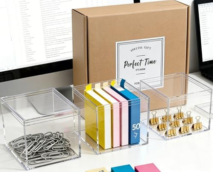 KissYou Acrylic Box Clear Boxes with Lids 2 Packs Display Case Party Decoration Plastic Square Cube Candy Boxes - size: 4.72 x 4.72 x 4.72 Inch