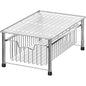 Simple Houseware Stackable Basket Drawer, Chrome - color: Chrome, size: 1-tier