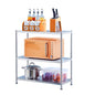 susunnus Stainless Steel Shelves 23.6in-3 Tier, Stainless Steel Shelf Organizer, Kitchen Storage Shelves, Artistic Texture, Pragmatic& Sturdy & Waterproof - size: 23.6in*13.8in-3T