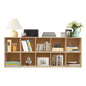 Wooden 10 Cube Shelf Bookcase, Floorstanding Bookshelf with Open Compartments & Back Panel 59.06x11.81x23.62 Inch, Solid Wood Cube Storage Organizer for Living Room, Bedroom, Home Office - size: 10 Cube