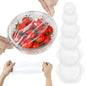 Silicone Stretch Lids for Food Storage in Fridge, Reusable Elastic Bowl Covers for Cup, Cans, Jars, Round & Rectangle Container, Food Grade Silicone Microwave Food Cover, Heat-Resistant, Transparent - color: 6 Pcs Transparent