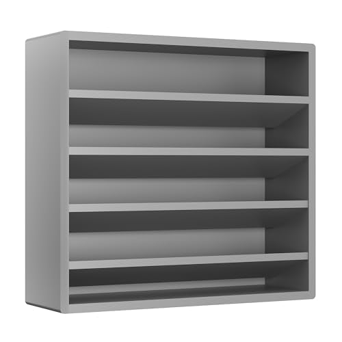 Orimade 4 Tier Spice Rack Organizer for Cabinet, Freestanding Bamboo Seasoning Rack for Countertop, Cupboard, Pantry, Kitchen, 13.18 x 4.13 x 12.2 inches(Spice Jars Not Included), Grey - color: Grey