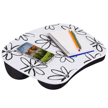 LAPGEAR MyStyle Lap Desk – Brushed Flower, Fits 15.6” Laptops - color: Brushed Flower