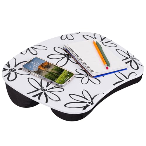 LAPGEAR MyStyle Lap Desk – Brushed Flower, Fits 15.6” Laptops - color: Brushed Flower