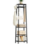 Coat Rack Freestanding, Coat Stand with 3 Shelves and 7 Hooks, Hall Tree Free Standing, Clothes Rack Stand Organizer for Bedroom, Hallway, Entryway, Living Room, Industrial Style, Black - color: Black, style: 3 Shelves