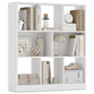 VASAGLE Bookcase Open Storage Shelf, 9.4 x 35.4 x 39.4 Inches | Bookshelf 3-tier book shelf, Cloud White, CUSTOS Collection, ULBC455W01 - color: Cloud White, size: 8 Cubes (9.4"D x 39.4"H), style: 1 Pack