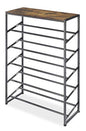 Whitmor Modern Industrial 5-Tier Shoe Rack, Black - color: 5 Tier,black