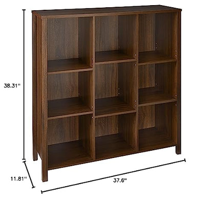 ClosetMaid 16057 Premium Adjustable 9-Cube Organizer, Dark Chestnut - color: Dark Chestnut, size: 9-Cube