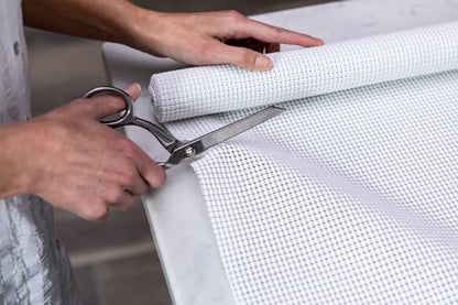 EasyLiner Select Grip Shelf Liner - Easy to Install & Cut to Fit - Non Slip, Non Adhesive, Drawer Shelf & Cabinet Liner for Kitchen, Bathroom, Pantry Cupboards, 12 in x 10 ft (6 Rolls), 60 ft, White - color: White, size: 12-Inch x 10 Feet (Pack of 6)