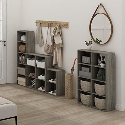 Furinno Luder 3-Tier Open Shelf Bookcase, French Oak - color: French Oak, size: 3-Tier, 9.3 x 16 x 31.4