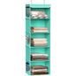 Simple Houseware 5 Shelf Hanging Closet Organizer, Turquoise - color: Turquoise, size: 5 Shelf