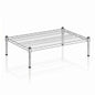 21" x 30" x 8" Chrome Wire Storage Shelf, Dunnage Rack, Commercial 1 Tier Small Shelf - color: Silver, size: 21"D x 30"W x 8"H