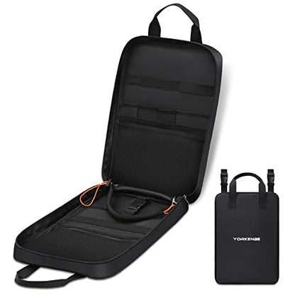Camp Kitchen Organizer, High Capacity Camping Cooking Utensils Bag, with Hanging Hooks and Paper Towel Holder, Multi-pocket Waterproof Portable Storage for BBQ Outdoor Cooking Essentials