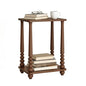 VASAGLE Mariel Collection - Side Table, Accent Nightstand for Small Spaces, Rectangular End Table with Shelf, Solid Wood Legs, Mid-Century Modern, Living Room Bedroom, Chestnut Walnut ULET294KX01S - color: Chestnut Walnut