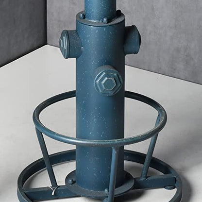 Topower Industrial Bar Table 38.58-48.43" Adjustable Pub Table Kitchen Dining Coffee Bistro Table Antique Blue - color: Antique Blue