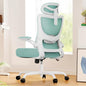 Marsail Ergonomic Office Chair: Office Desk Chair with High Back Mesh and Adjustable Lumbar Support Rolling Work Swivel Task Chairs with Wheel 3D Armrests and Headrest - color: Blue