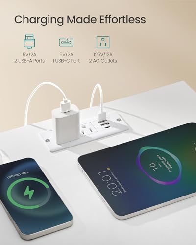 SONGMICS BELLAH Collection - Nightstand with Charging Station and App-Controlled Adjustable LED Lights, Bed Side Table, 1 Drawer and 2 Open Shelves, Modern, Cloud White and Snow White ULGS301WH01S - color: Cloud White + Snow White, size: 1 Drawer