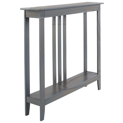 The Lakeside Collection Slim Space Saving Accent Table 36" W x 7" D x 32" H - Gray - color: Grey
