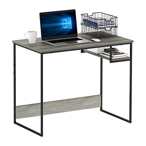Furinno Moretti Lifestyle Study Desk, 35 Inches, French Oak Grey - color: French Oak Grey, size: 35 inches