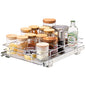 VEVOR 12.5"Wx16.5"Dx3.5"H Pull Out Cabinet Organizer, Heavy Duty Slide Out Pantry Shelves, Chrome-Plated Steel Roll Out Drawers Storage, for Home, Under Sink, 14"Wx17.5"Dx7"H Install Size for Cabinet - size: 12.5"Wx16.5"D