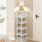 SHIISEWE White Bamboo Shoe Rack for Small Spaces 6 Tier Tall Vertical Narrow Rack - color: White, size: 6 Tier