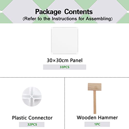 C&AHOME Cube Storage Organizer, 9-Cube Bookcase, Closet Cabinet Milky | DIY Stackable Bookshelf, Plastic Modular Shelving Units Ideal for Home, Office, Kids Room, 36.6" L x 12.4" W x 48.4" H - color: Milky