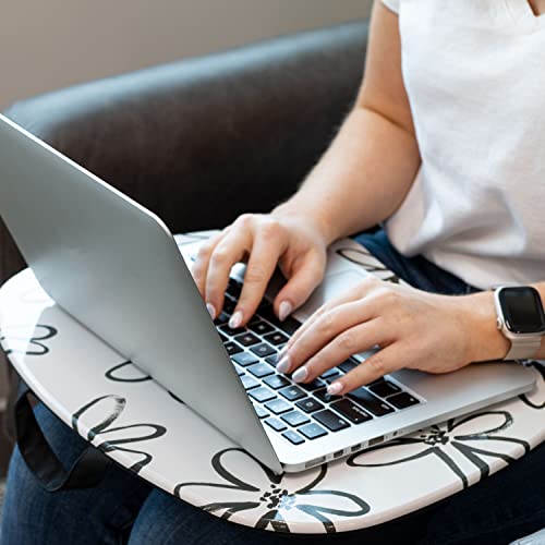 LAPGEAR MyStyle Lap Desk – Brushed Flower, Fits 15.6” Laptops - color: Brushed Flower