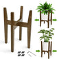 Plant Stand Indoor, Adjustable Bamboo Plant Holder, Modern Flower Pot Holder Rack, Plant Shelf, Fits 8 to 12 Inches Potts (Pot & Plant Not Included)