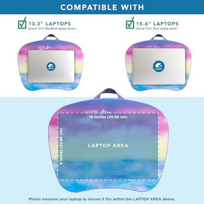 LAPGEAR MyStyle Lap Desk – Sunset Watercolor, Fits 15.6” Laptops - color: Sunset Watercolor