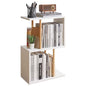 Aibiju Narrow Side Table with Open Storage Shelf, S-Shaped End Table, 3-Tier Nightstand, 23 inches High, Sofa Table for Small Spaces, White Side Table YD-ST003W - color: White